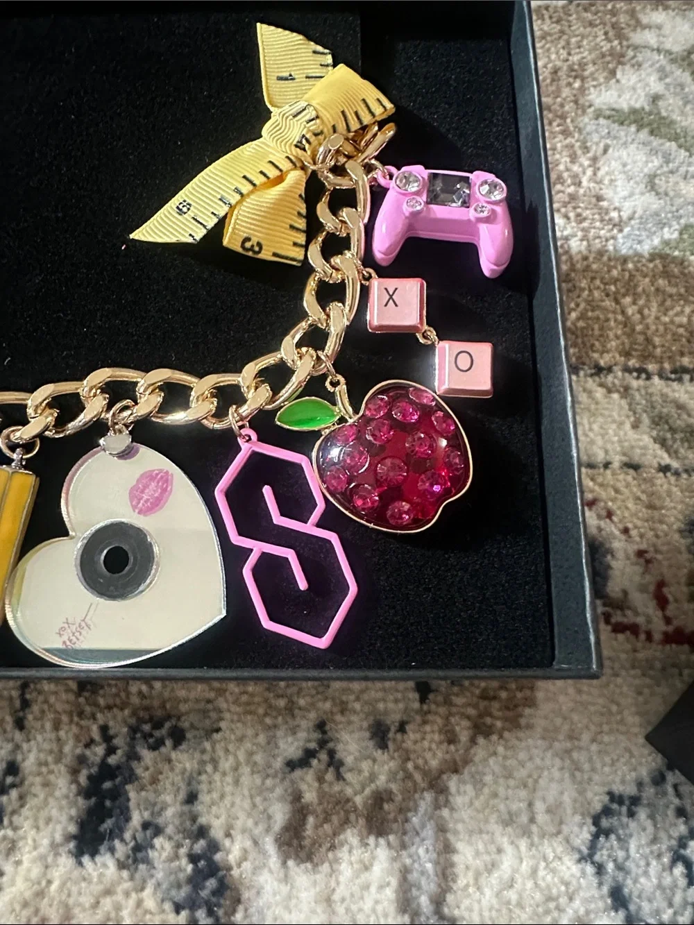 BETSEY JOHNSON Back to School Multiple School Supplies Charms Necklace